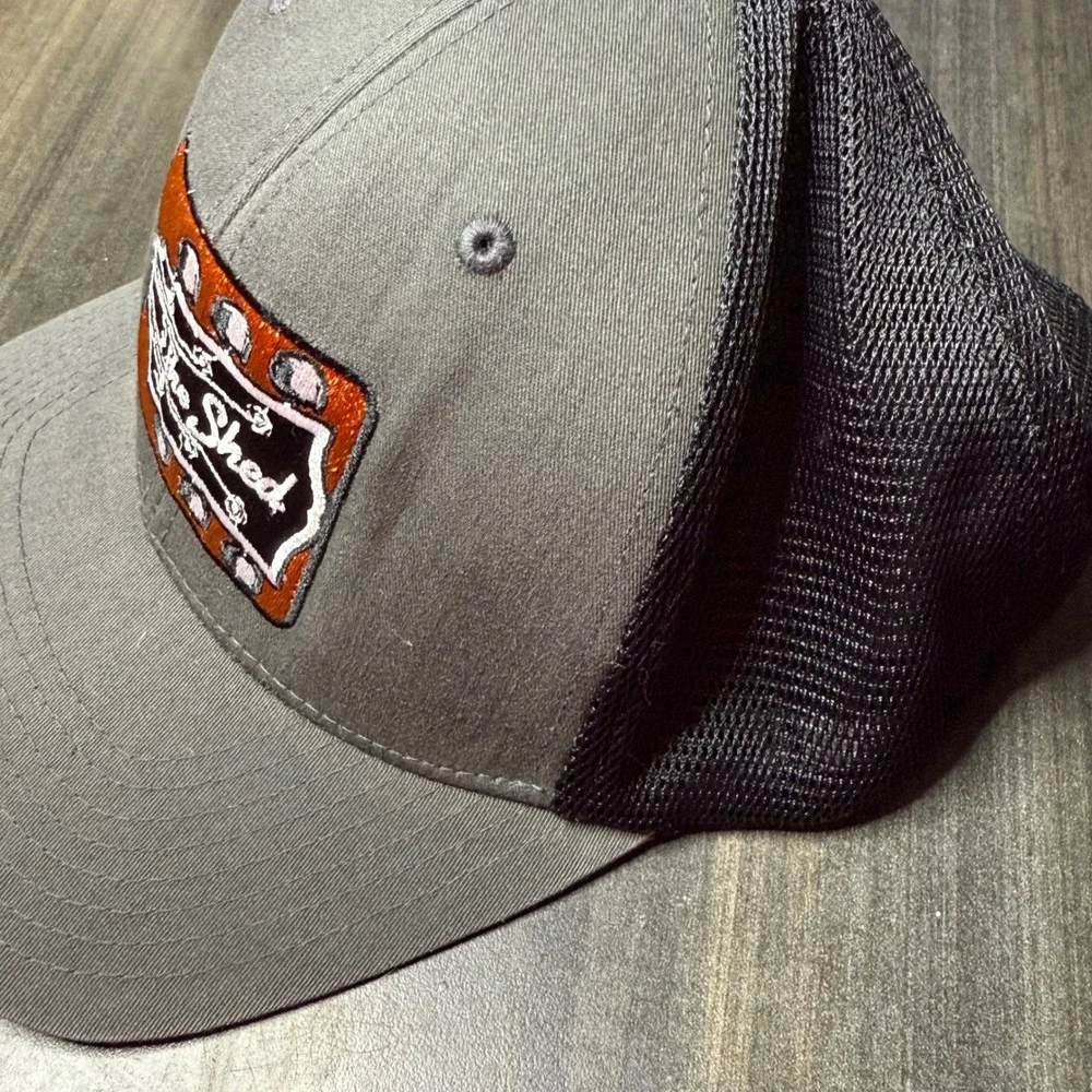 ONE TEN Flexfit‎ The Shed Guitar Patch Trucker Hat Baseball Cap